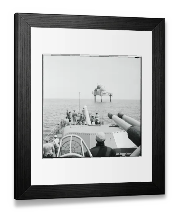 Framed Print : Texas Tower Radar Station Framed Print : Texas Tower Radar Station