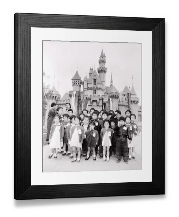 Framed Print : Korean Orphans at Disneyland Framed Print : Korean Orphans at Disneyland