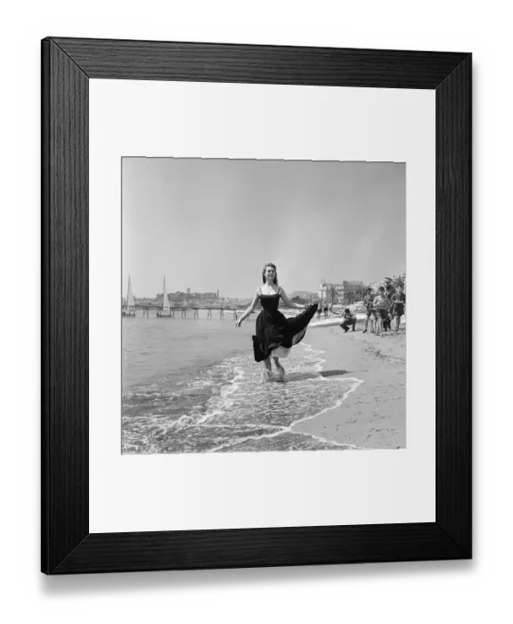 Framed Print : Brigitte Bardot Frolics in Ocean Surf Framed Print : Brigitte Bardot Frolics in Ocean Surf