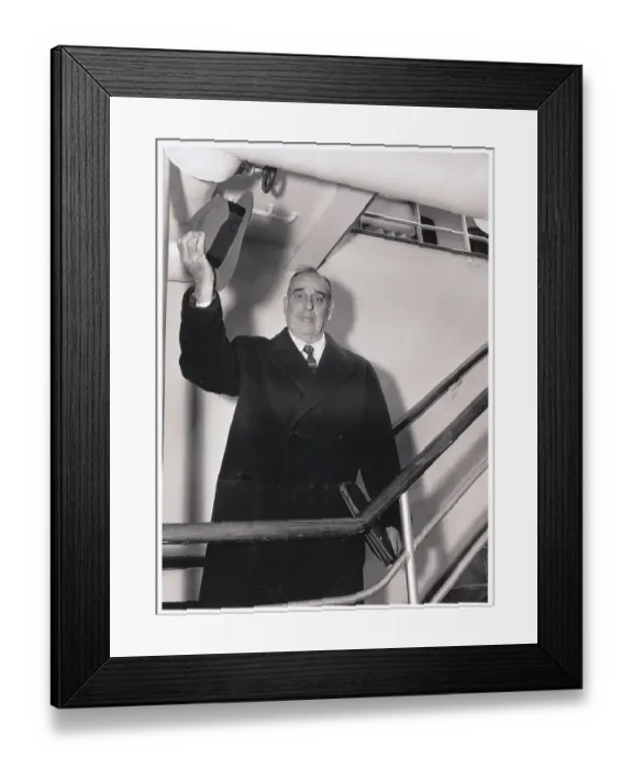 Framed Print : Parks Commissioner Robert Moses Leaving for European Cruise Framed Print : Parks Commissioner Robert Moses Leaving for European Cruise