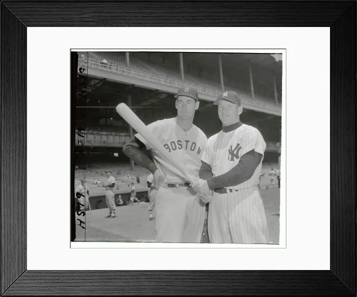 Framed Print : Mickey Mantle and Ted Williams Posing Together Framed Print : Mickey Mantle and Ted Williams Posing Together