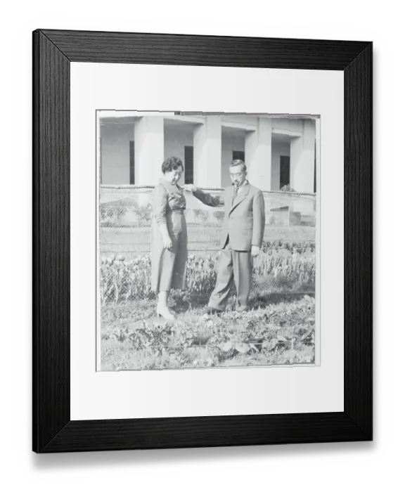 Framed Print : Emperor Hirohito and Empress Nagako