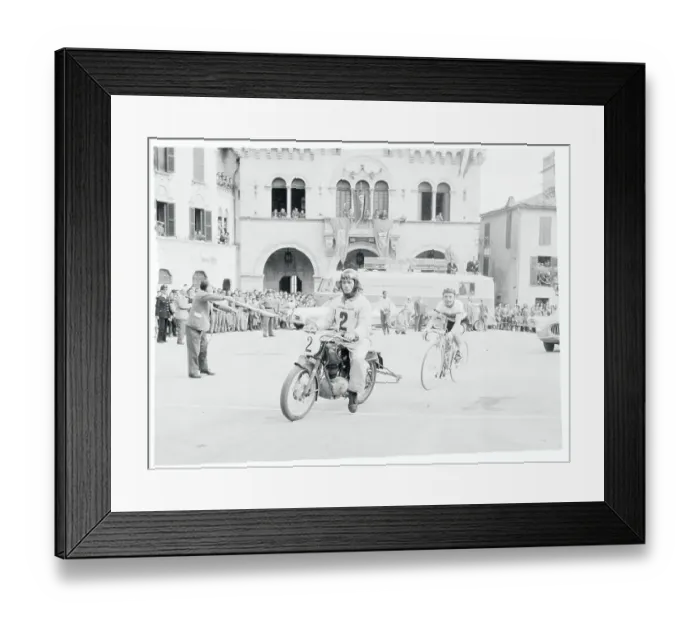 Framed Print : Stan Ockers Winning the Race Framed Print : Stan Ockers Winning the Race