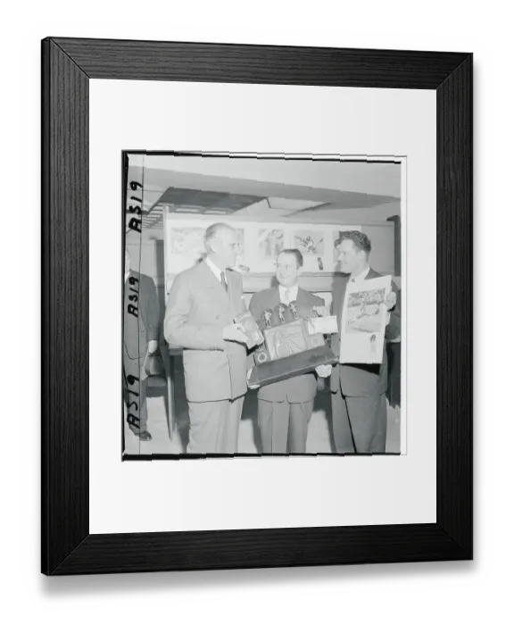 Framed Print : Averell Harriman Presenting an Award to Frank Mastro Framed Print : Averell Harriman Presenting an Award to Frank Mastro