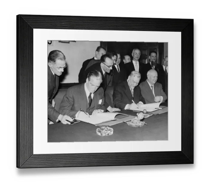 Framed Print : Portrait of British and Soviet Dignitaries Framed Print : Portrait of British and Soviet Dignitaries