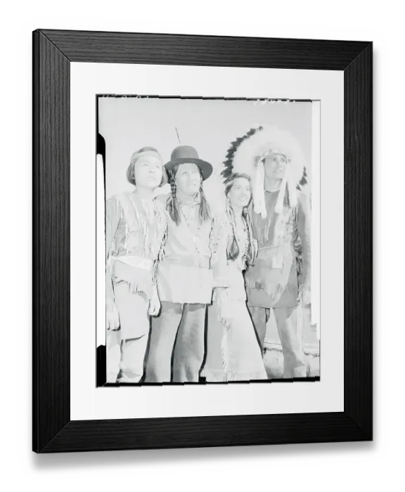 Framed Print : Portrait of the Brave Eagle Cast Framed Print : Portrait of the Brave Eagle Cast