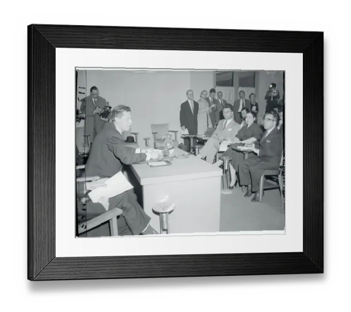 Framed Print : Portrait of Leonid M. Zamyatin in Interview Framed Print : Portrait of Leonid M. Zamyatin in Interview