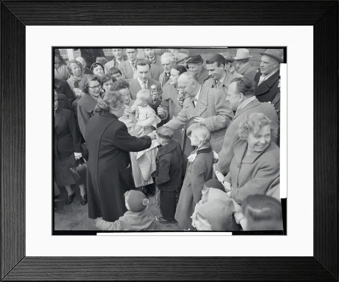 Framed Print : West Berlin Mayor Attempting to Pass Communist Blockade Framed Print : West Berlin Mayor Attempting to Pass Communist Blockade