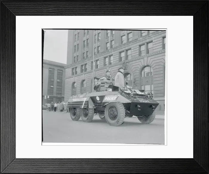 Framed Print : The New Police M-8 Armored Car Framed Print : The New Police M-8 Armored Car