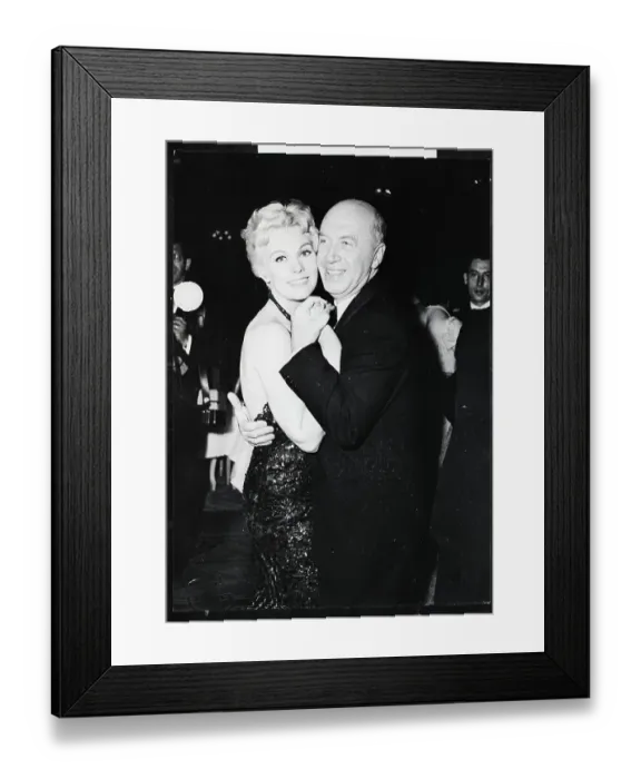 Framed Print : Kim Novak Dances With Otto Preminger Framed Print : Kim Novak Dances With Otto Preminger