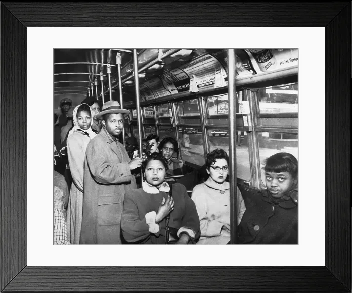 Framed Print : Bus Passengers Framed Print : Bus Passengers