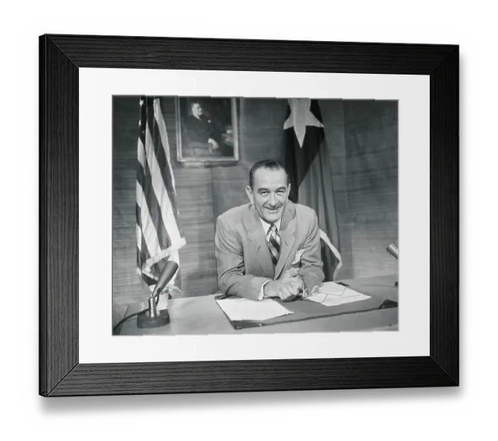 Framed Print : Senate Majority Leader Lyndon Johnson Framed Print : Senate Majority Leader Lyndon Johnson