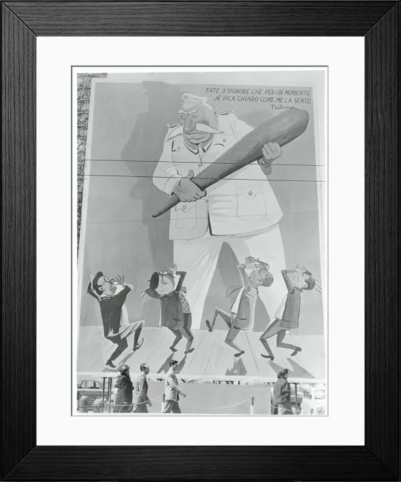 Framed Print : View of Anti-Communist Poster Framed Print : View of Anti-Communist Poster