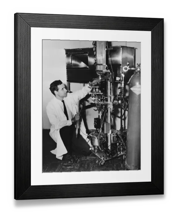 Framed Print : John Osborn with His Artificial Heart and Lung Machine Framed Print : John Osborn with His Artificial Heart and Lung Machine