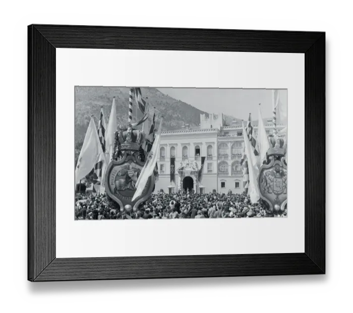 Framed Print : Crowds Standing Outside of the Royal Palace Framed Print : Crowds Standing Outside of the Royal Palace