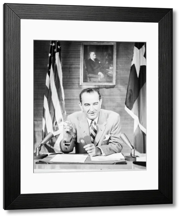 Framed Print : Lyndon B. Johnson Framed Print : Lyndon B. Johnson