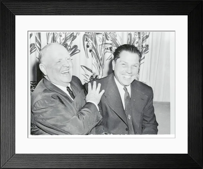Framed Print : Jimmy Hoffa and Dave Beck Sharing a Laugh Framed Print : Jimmy Hoffa and Dave Beck Sharing a Laugh