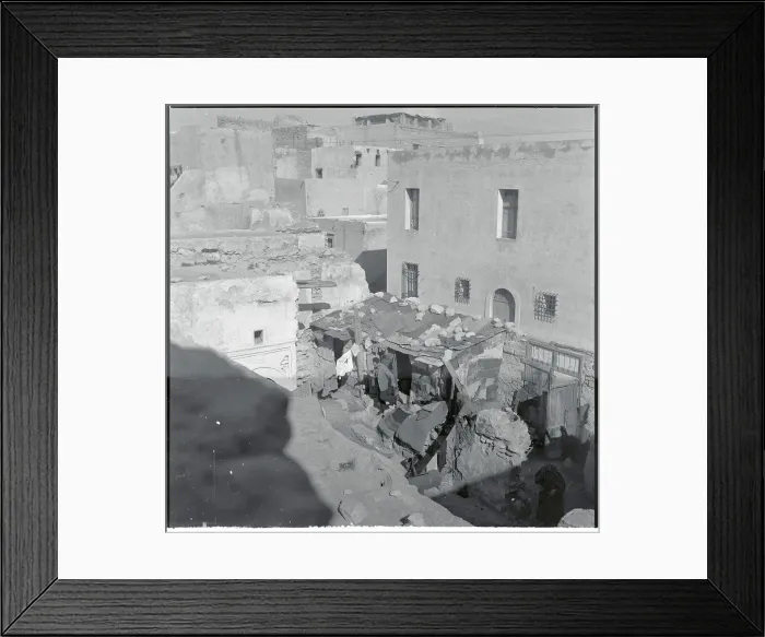 Framed Print : View of Shack in Libya
