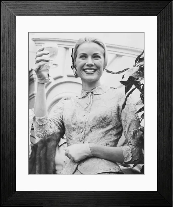 Framed Print : Princess Grace Raising Glass Framed Print : Princess Grace Raising Glass
