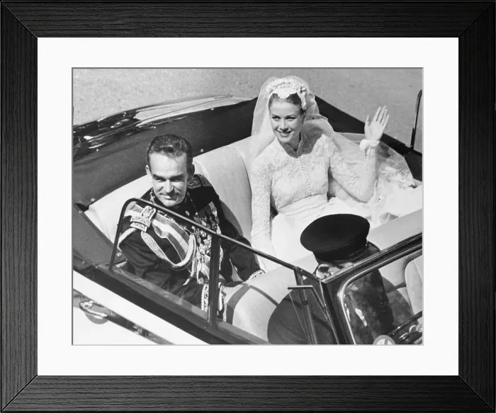 Framed Print : Princess Grace and Prince Rainier Framed Print : Princess Grace and Prince Rainier