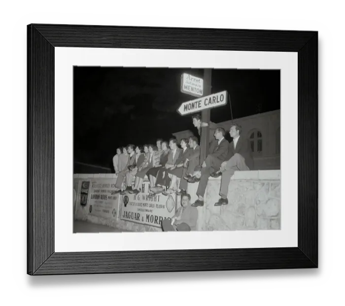 Framed Print : People Sitting on a Wall Framed Print : People Sitting on a Wall