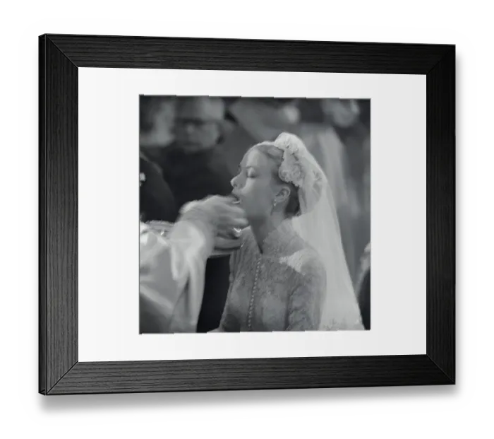 Framed Print : Princess Grace Receives Communion