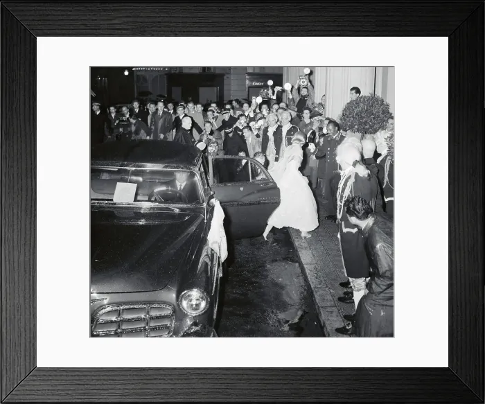 Framed Print : Grace Kelly Stepping Out of a Car Framed Print : Grace Kelly Stepping Out of a Car