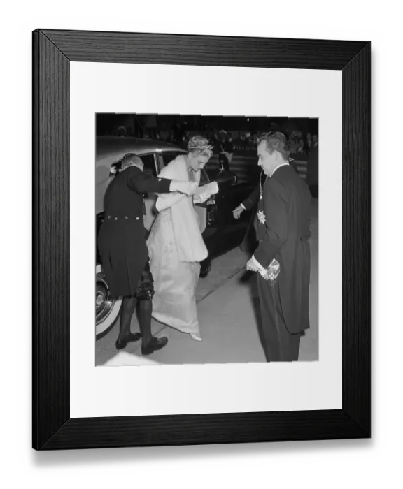 Framed Print : Ranier; Kelly Stepping Out Of Rolls Royc Framed Print : Ranier; Kelly Stepping Out Of Rolls Royc