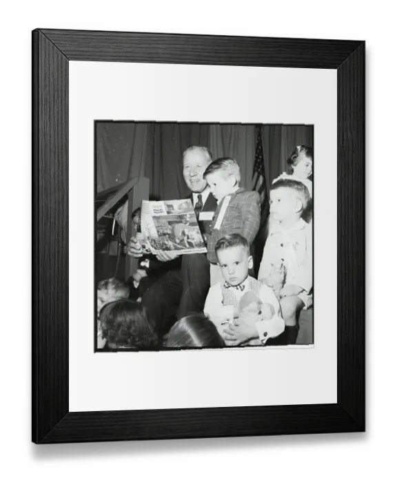Framed Print : GE President Ralph J Cordiner with Young Stockholder Framed Print : GE President Ralph J Cordiner with Young Stockholder