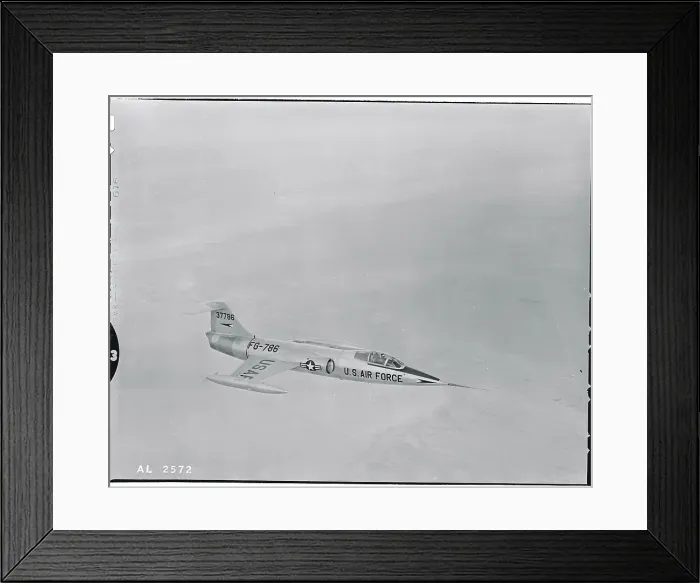 Framed Print : Lockheed F-104 Starfire Supersonic Fighter Framed Print : Lockheed F-104 Starfire Supersonic Fighter