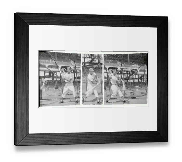 Framed Print : Portrait of Charley Neal Batting Framed Print : Portrait of Charley Neal Batting