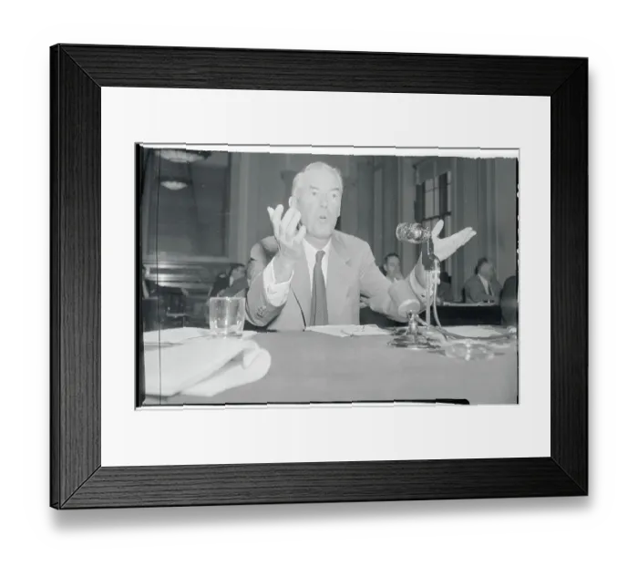 Framed Print : Thomas Murray Testifying Before a Senate Subcommittee Framed Print : Thomas Murray Testifying Before a Senate Subcommittee