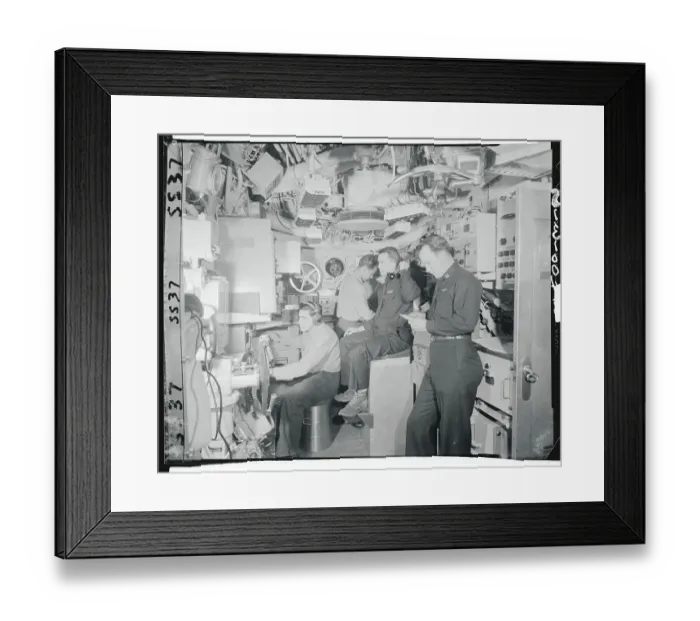 Framed Print : Commander Teaching Submarine Basics Framed Print : Commander Teaching Submarine Basics