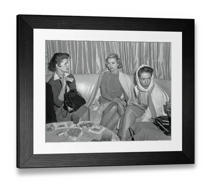 Framed Print : A Reporter Interviewing Grace Kelly