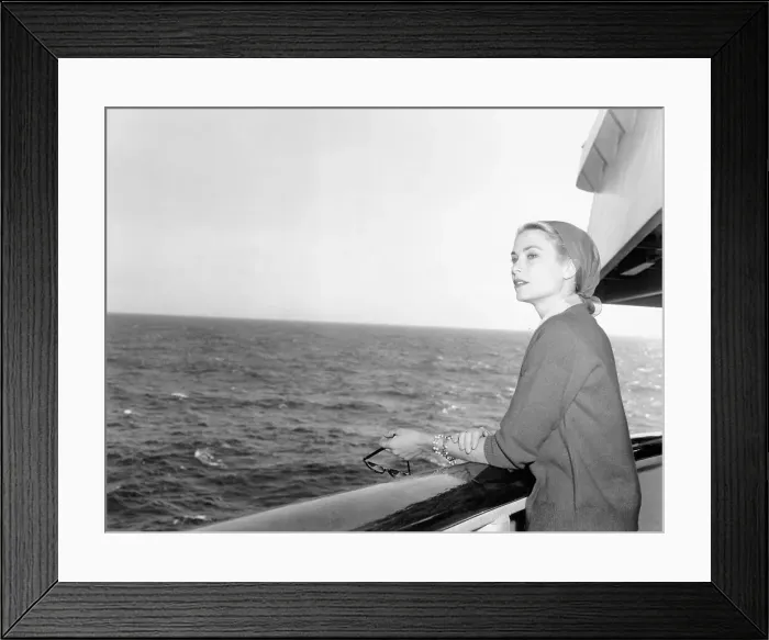 Framed Print : Grace Kelly Looking Out to Sea Framed Print : Grace Kelly Looking Out to Sea