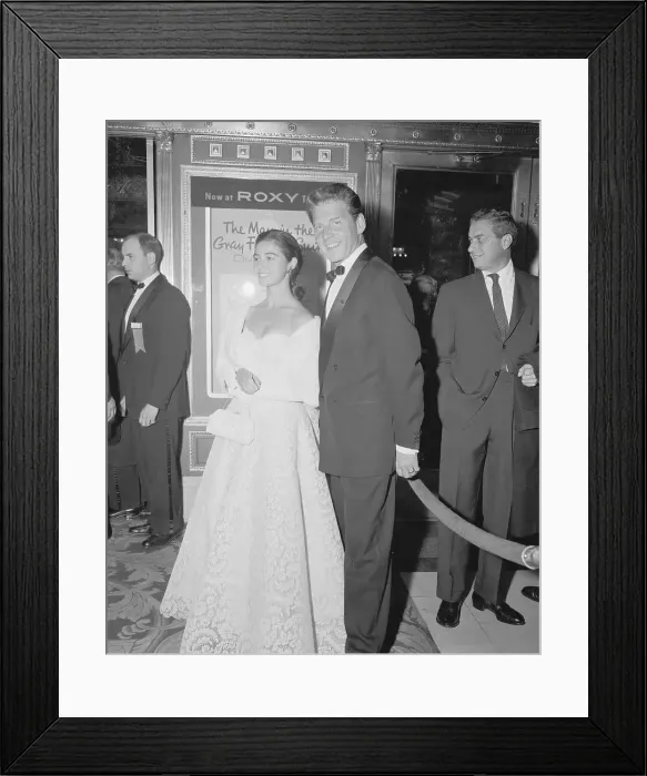 Framed Print : Actress Marisa Pavan and Husband Arriving at Premiere Framed Print : Actress Marisa Pavan and Husband Arriving at Premiere