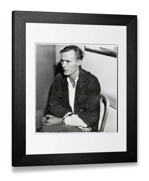 Framed Print : Nat King Cole Attacker Handcuffed Framed Print : Nat King Cole Attacker Handcuffed