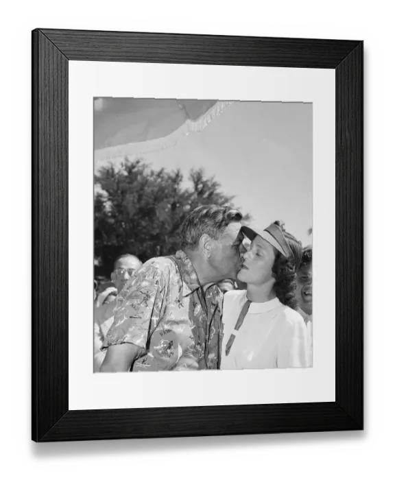 Framed Print : Babe Ruth Kissing Babe Didrikson Framed Print : Babe Ruth Kissing Babe Didrikson