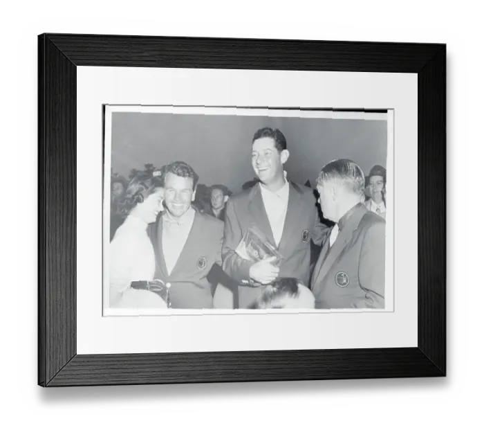 Framed Print : Mr. and Mrs. Jack Burke with Friends Framed Print : Mr. and Mrs. Jack Burke with Friends