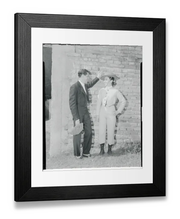 Framed Print : Bertha Trujillo Talking With a Colleague Framed Print : Bertha Trujillo Talking With a Colleague