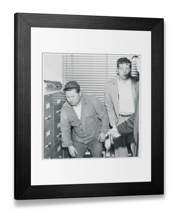 Framed Print : Portrait of Mike Fox and Orville Clevenger Framed Print : Portrait of Mike Fox and Orville Clevenger