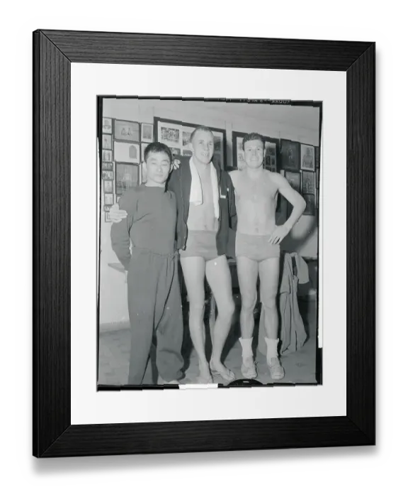 Framed Print : Portrait of Rex Aubrey With Colleagues Framed Print : Portrait of Rex Aubrey With Colleagues