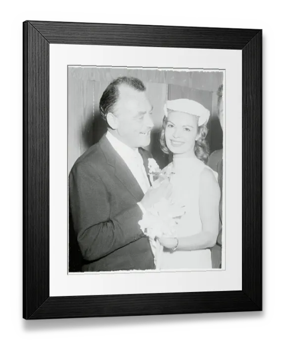 Framed Print : Portrait of Sidney Bartlett and Patricia Owens