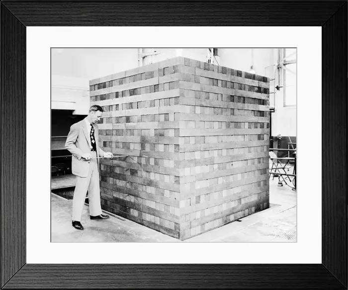 Framed Print : Engineer with Subcritical Reactor Framed Print : Engineer with Subcritical Reactor