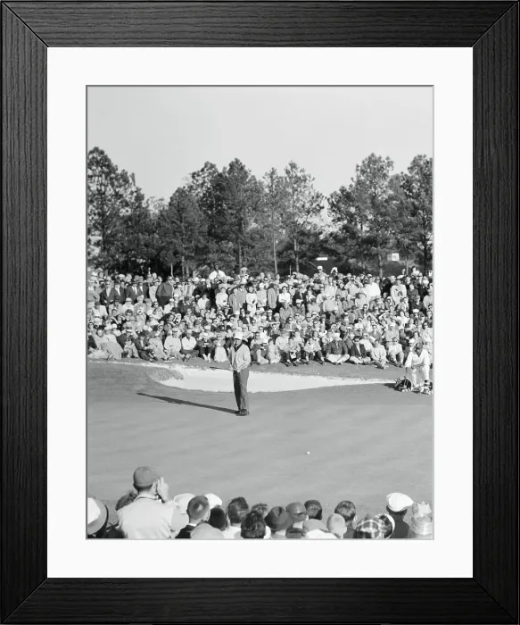 Framed Print : Ken Venturi Watching His Putt Framed Print : Ken Venturi Watching His Putt