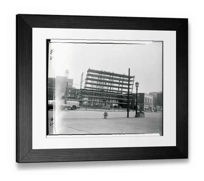 Framed Print : View of Tilted Building Framed Print : View of Tilted Building