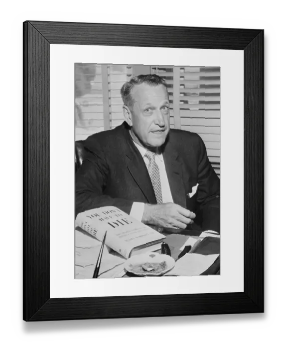Framed Print : Portrait of Harry Hoxsey Framed Print : Portrait of Harry Hoxsey