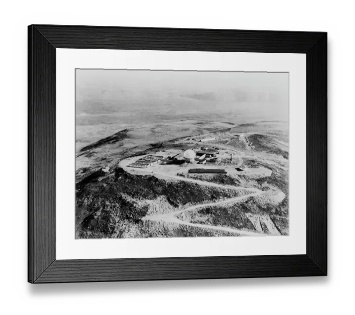 Framed Print : Aerial View of a Radar Line Station Framed Print : Aerial View of a Radar Line Station