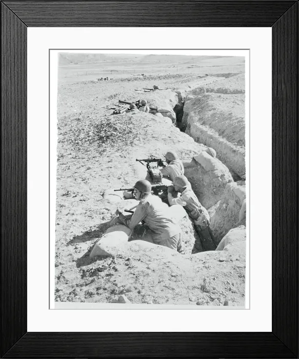 Framed Print : Egyptian Troops Fighting in Trench Framed Print : Egyptian Troops Fighting in Trench