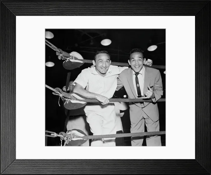 Framed Print : Portrait of Carmen Basilio and Willie Pep Framed Print : Portrait of Carmen Basilio and Willie Pep